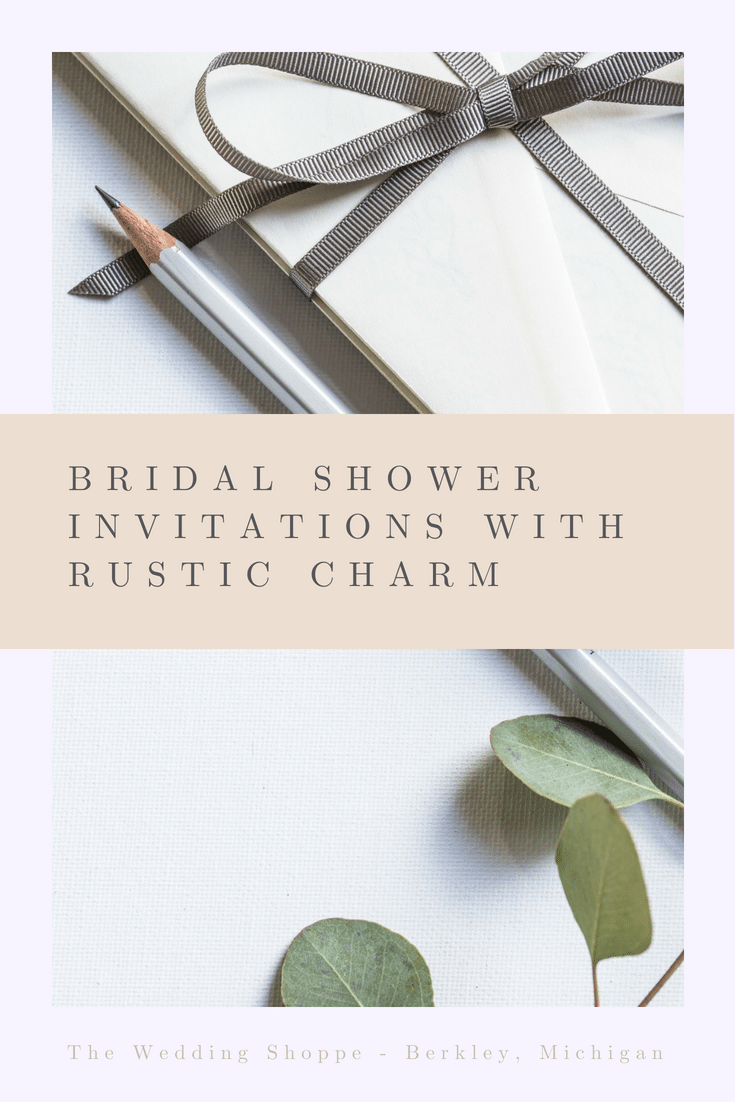 Bridal Shower Invitations with Rustic Charm