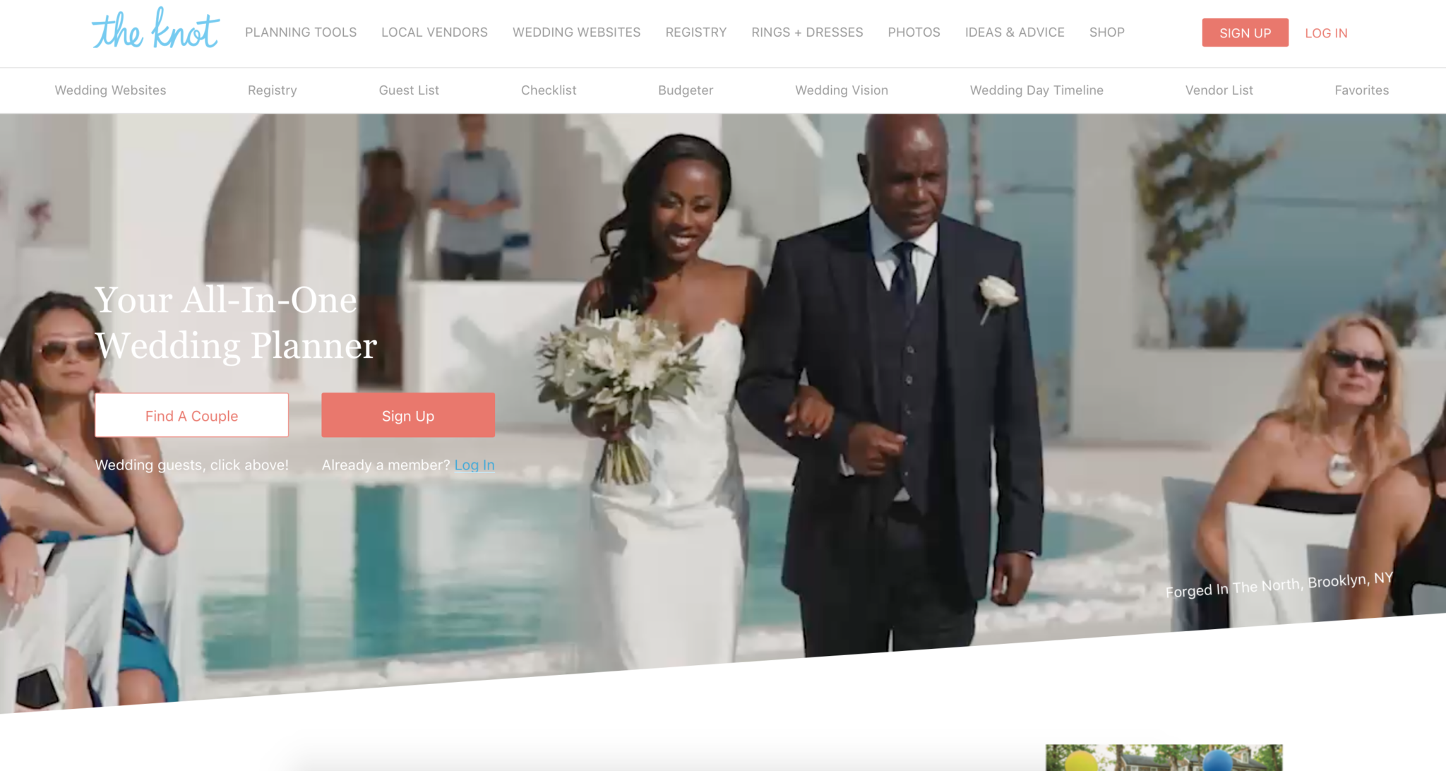 the knot wedding planner website 