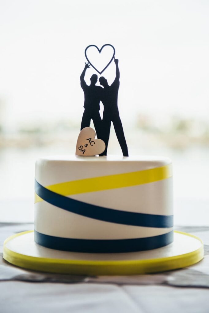 wedding cake topper silhouette