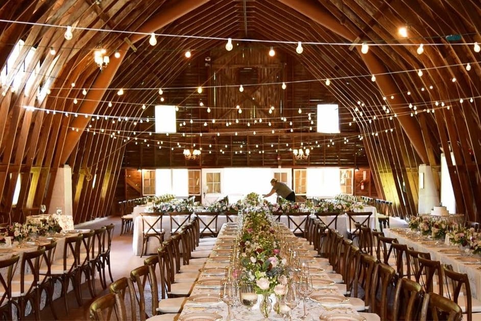 barn venue for a rustic wedding theme