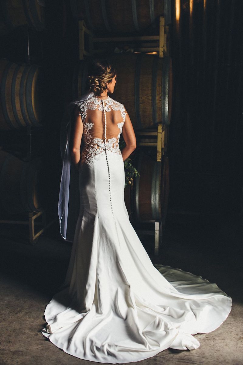 Backless types of wedding dresses