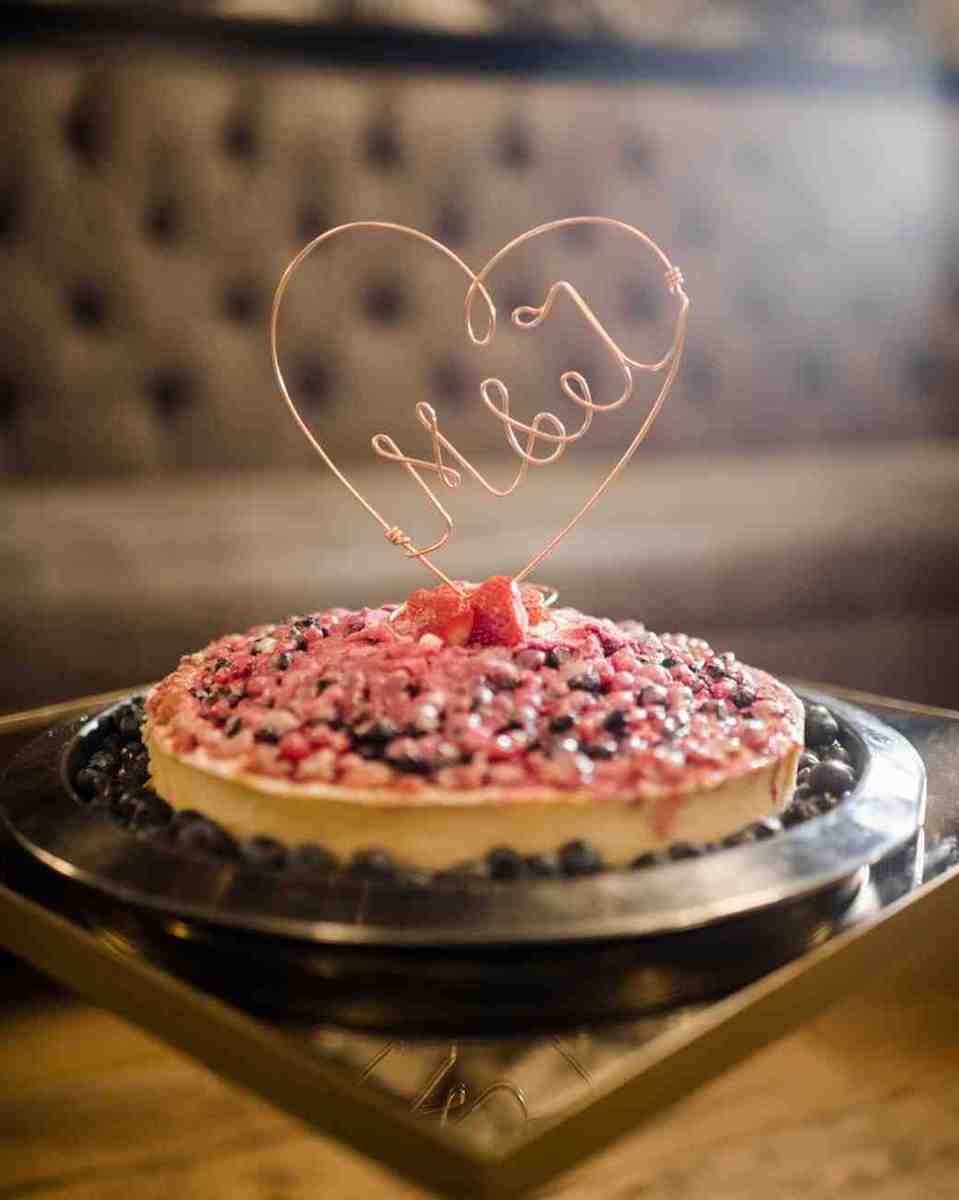 pie as a wedding cake