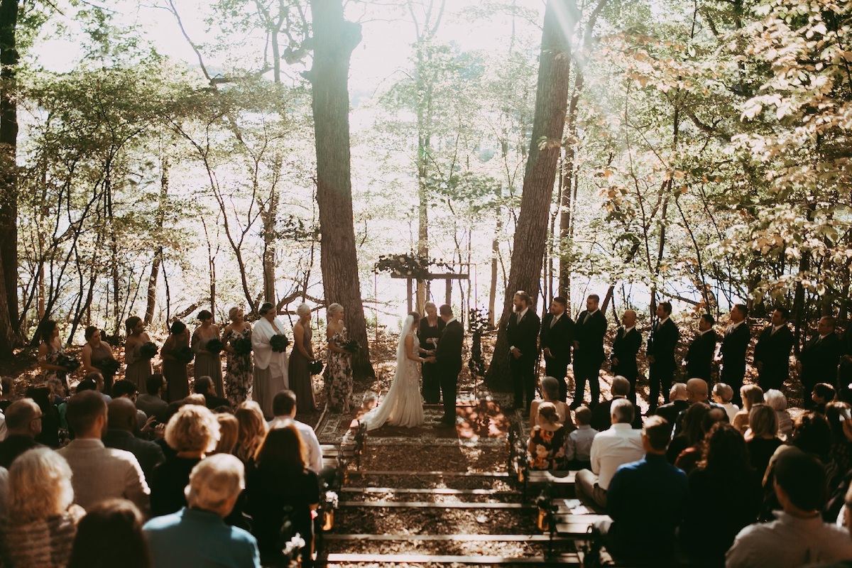 Camp Newaygo rustic wedding venues in Michigan