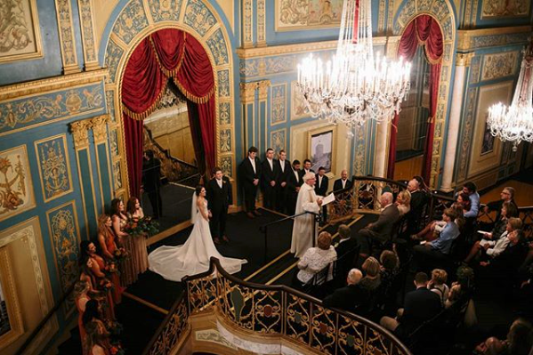 grand lobby detroit opera house wedding