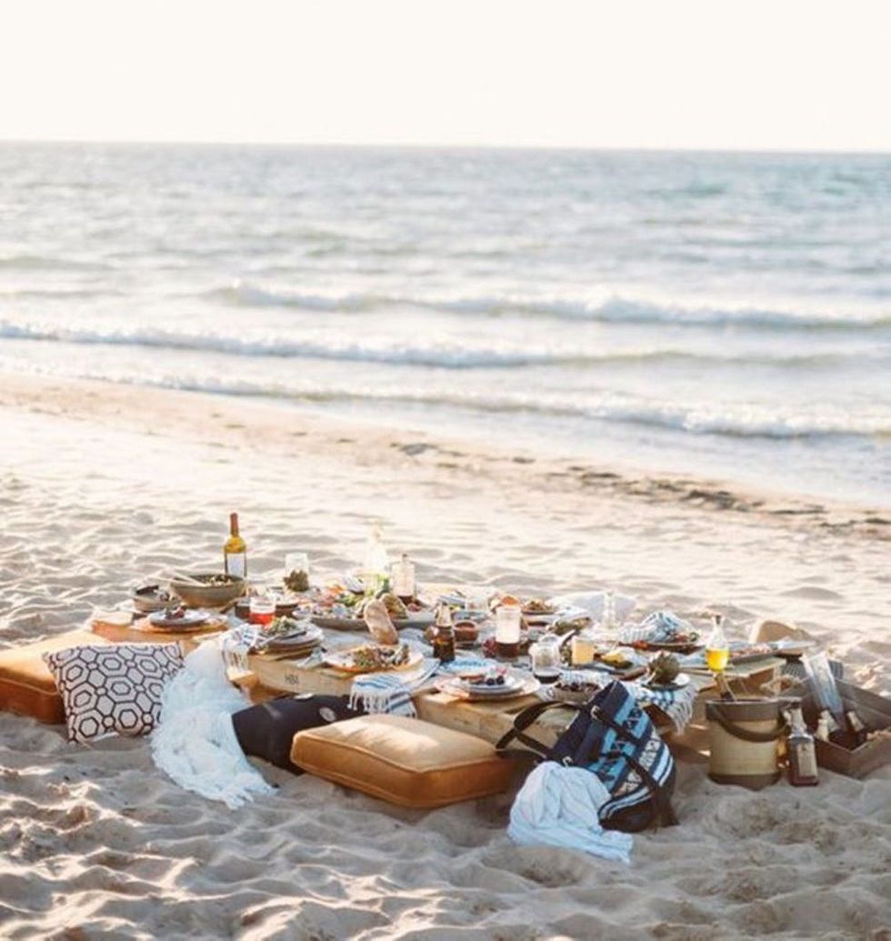 beach engagement party themes