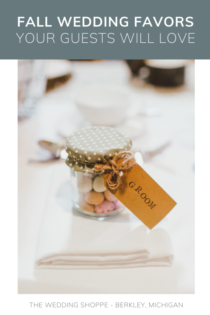 Fall wedding favors that your guests will cherish