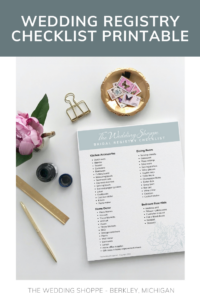 The Ultimate Wedding Registry Checklist For Brides | The Wedding Shoppe