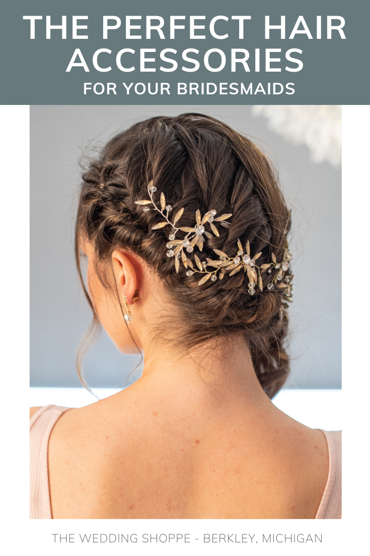 bridesmaid hair accessories for weddings