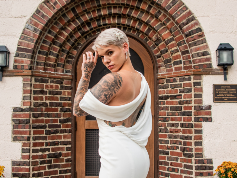 The Best Wedding Dresses for Tattooed Brides