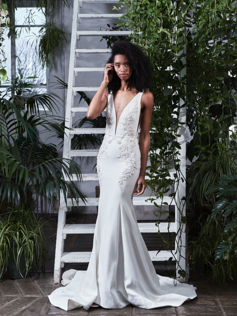 couture nature inspired wedding dress