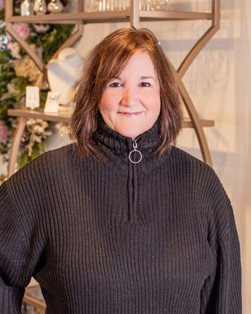Headshot of Stacey P, back of house specialist at The Wedding Shoppe