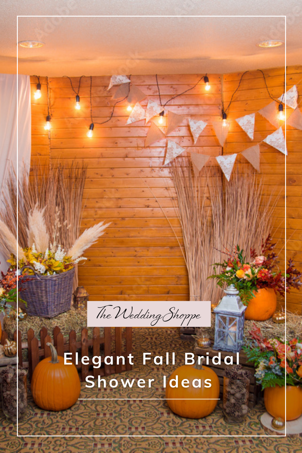 blog post graphic for "Elegant Fall Bridal Shower Ideas"