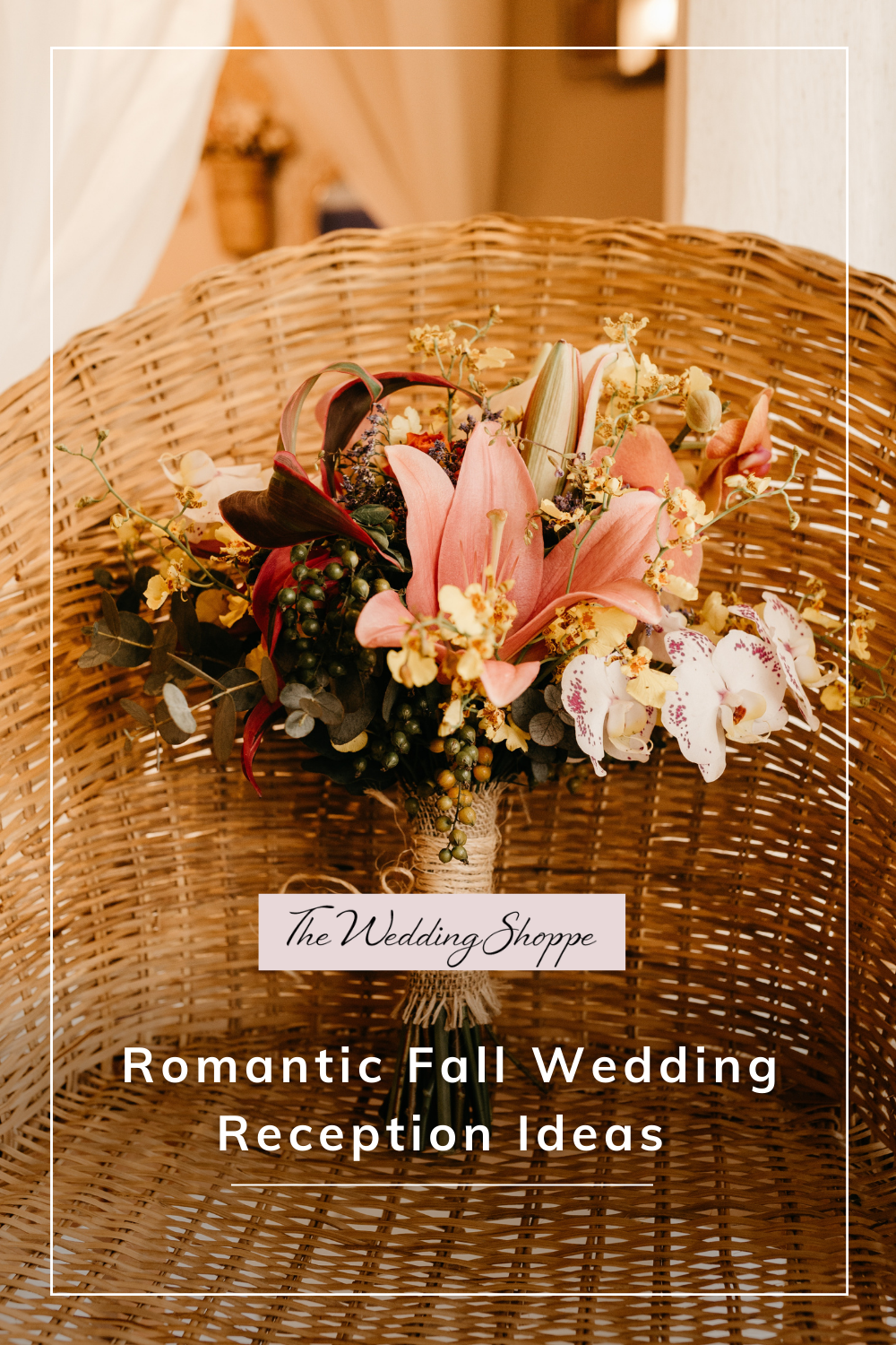 blog post graphic for "Romantic Fall Wedding Reception Ideas"