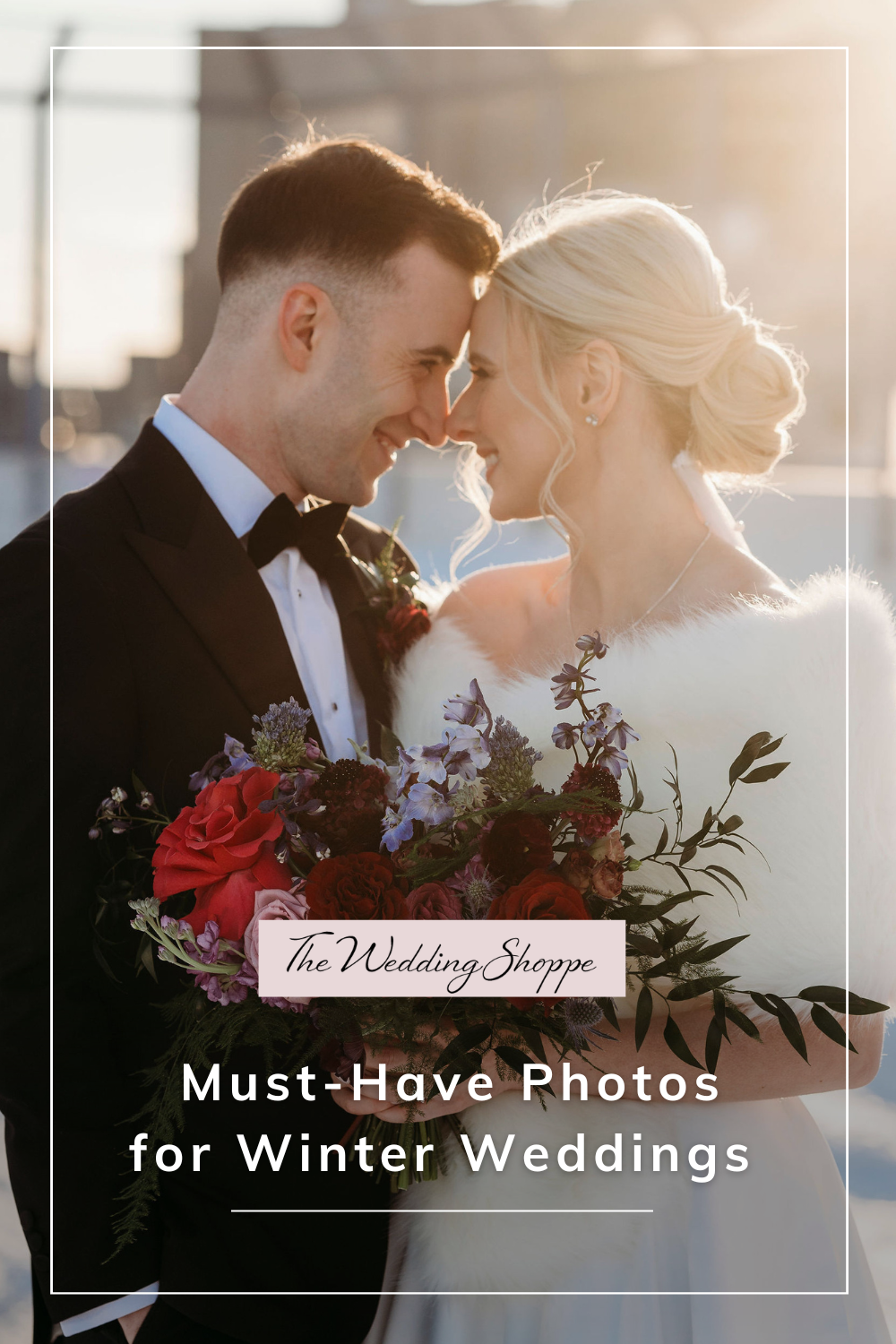 blog post graphic for "Must-Have Photos for Winter Weddings"