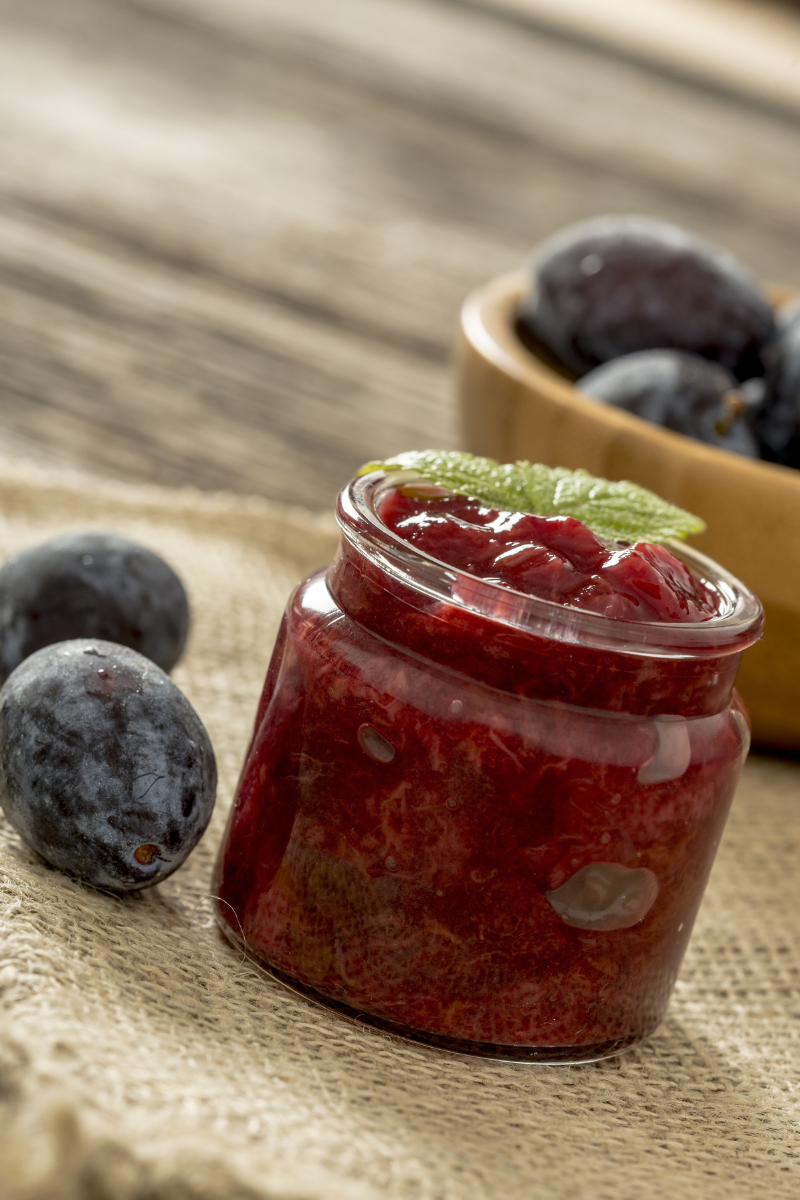 jar of fresh fruit jam