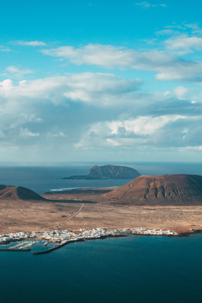 aerial view of Canary Islands
