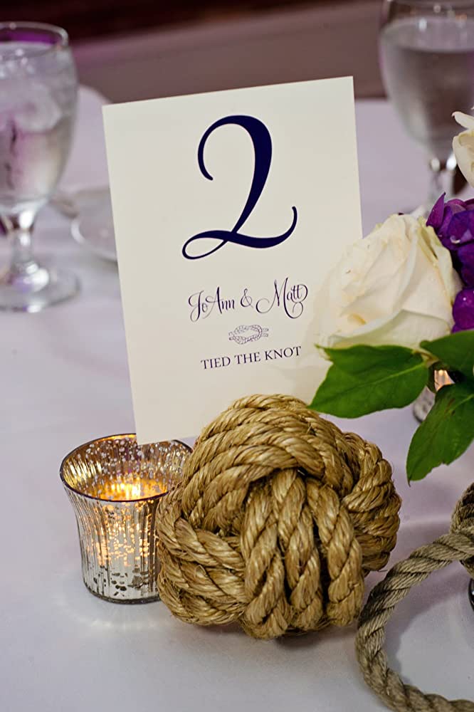 nautical knot rope seating info for wedding