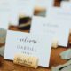 wine corks with wedding table seating information