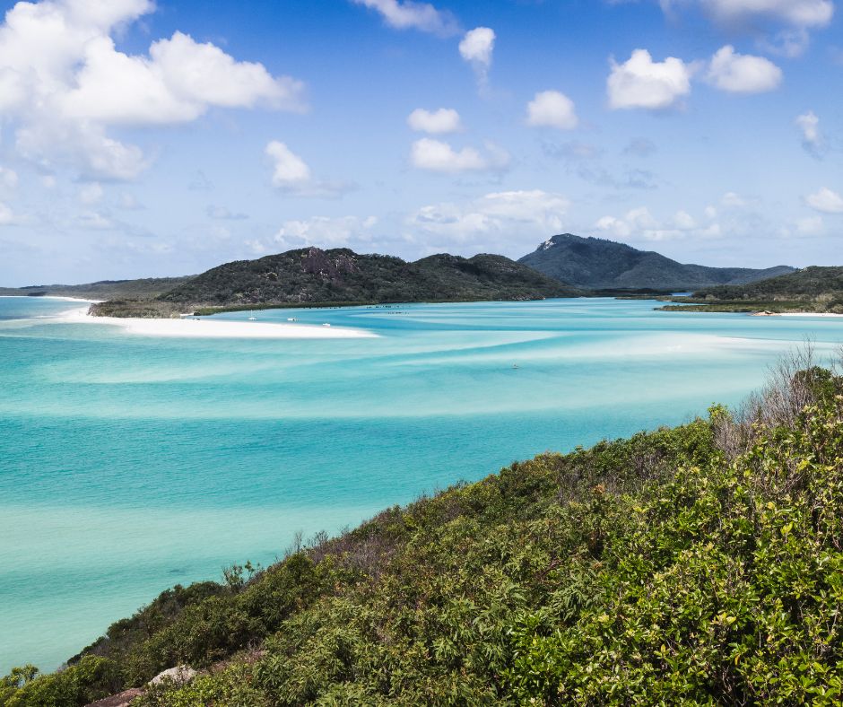 beautiful australian coastline, with blue skies perfect for a dazzling honeymoon