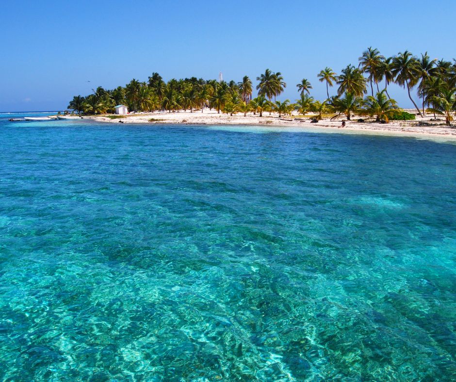 belize with crystal blue water and palm trees for a dazzling honeymoon