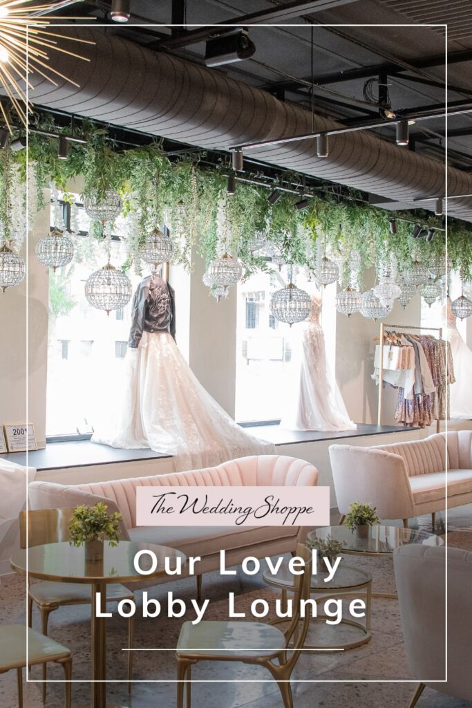 blog post graphic for "Our Lovely Lobby Lounge" from The Wedding Shoppe