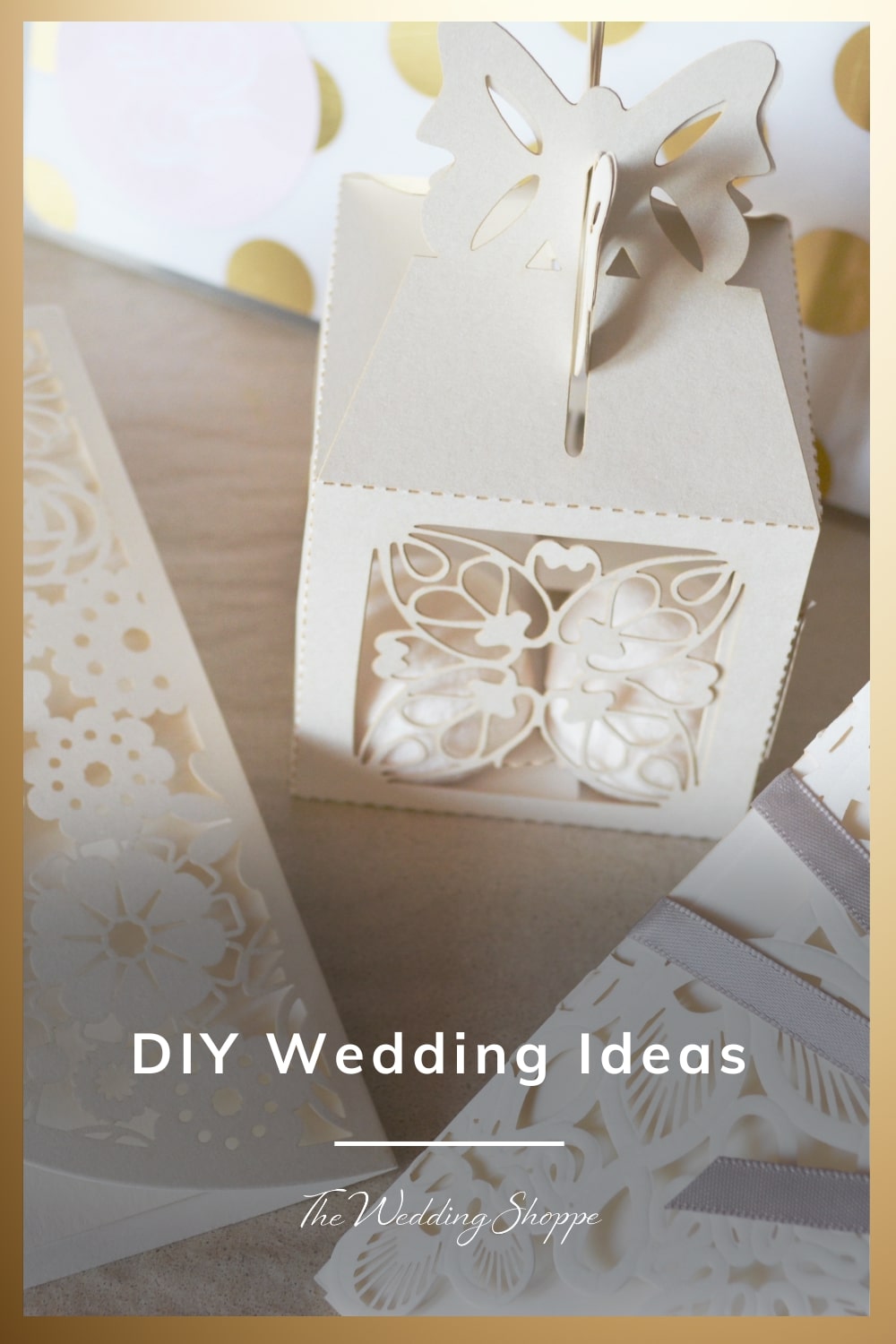 blog post graphic for "DIY Wedding Ideas" from The Wedding Shoppe