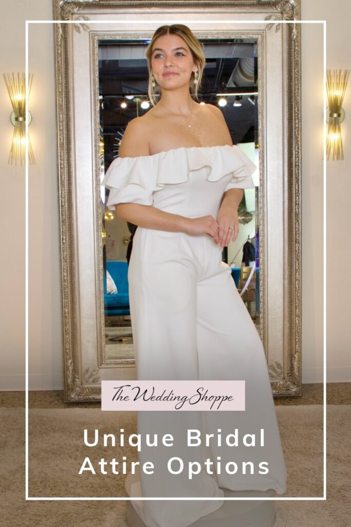 blog post graphic for "Unique Bridal Attire Options" from The Wedding Shoppe