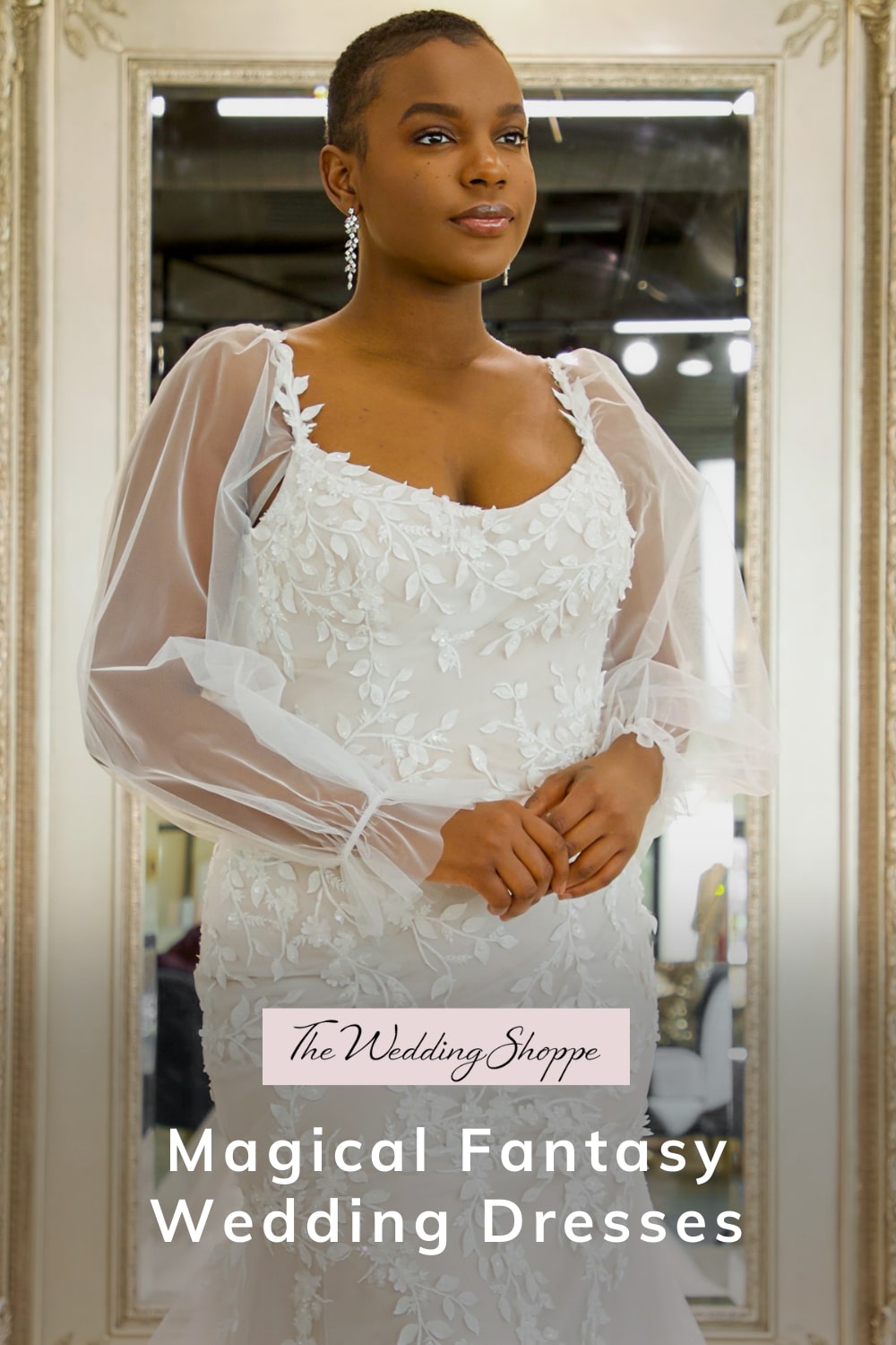 Pinnable graphic for "Magical Fantasy Wedding Dresses" from The Wedding Shoppe
