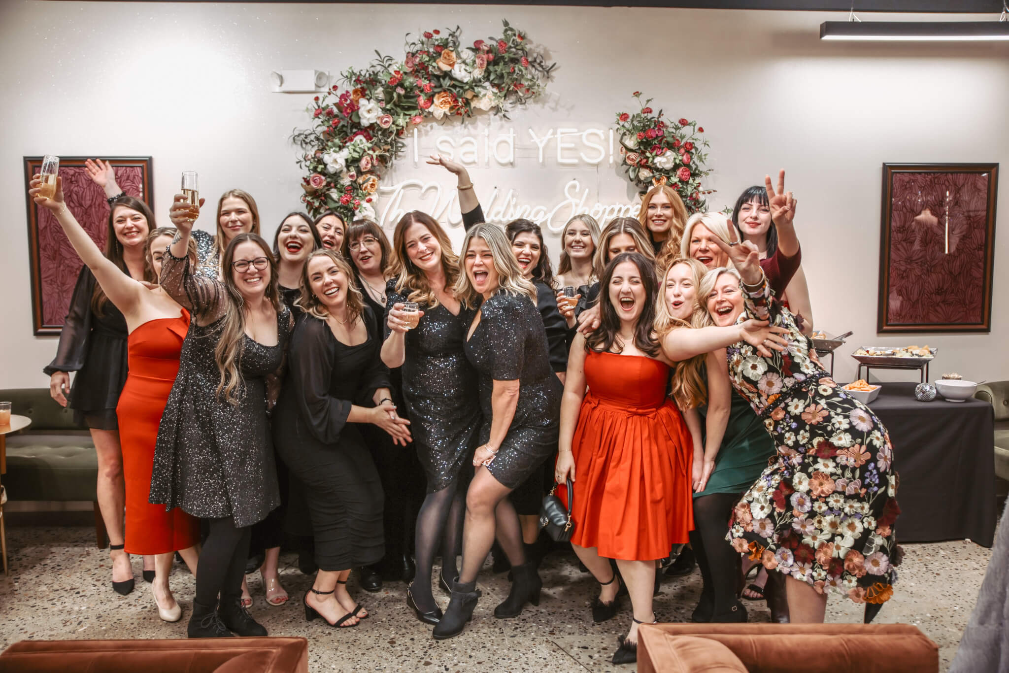 Team photo of The Wedding Shoppe employees