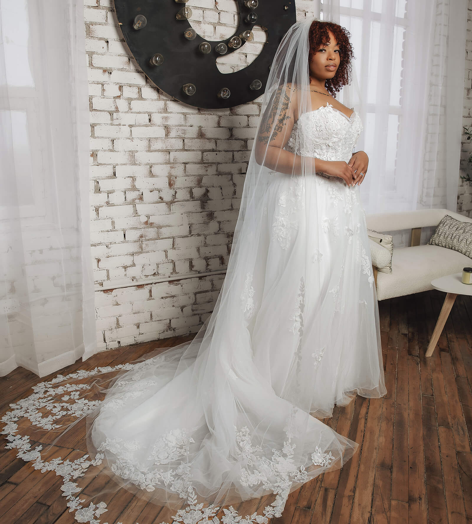 bridal veil for summer wedding